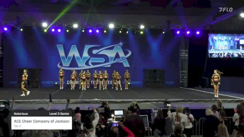 ACE Cheer Company of Jackson - Day 2 [2023 Notorious Level 3 Senior] 2023 WSA Grand Nationals