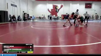 182 lbs Cons. Round 5 - Bryce Wenk, Jay County vs Cameron Zimmerman, Wawasee