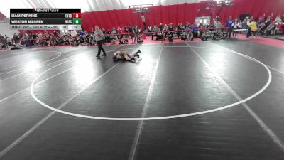 14U Boys - 80 lbs Cons. Round 2 - Weston Nilssen, Wisconsin vs Liam Perkins, Team Nazar Training Center