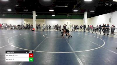 120 lbs Consi Of 16 #2 - Mikey Bautista, NJ vs Michael Ruiz, TX