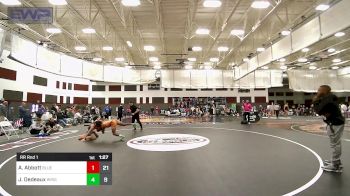 138 lbs Rr Rnd 1 - Aric Abbott, ISI Wrestling Blue vs Josiah Dedeaux, WrightWay