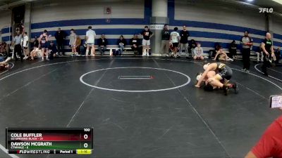 100 lbs Round 3 (8 Team) - Cole Buffler, U2 Uprising Black vs Dawson McGrath, CTWHALE