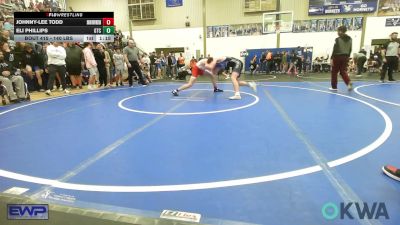 140 lbs Quarterfinal - Johnny-lee Todd, Skiatook Youth Wrestling vs Eli Phillips, Grove Takedown Club