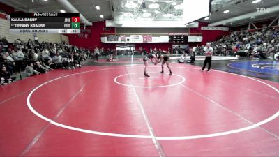115 lbs Cons. Round 2 - Kalila Bagby, Jesse Bethel High School vs Tiffany Krause, Fortuna
