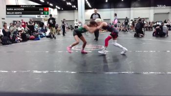 57 lbs Round 9 (10 Team) - Nara Jackson, Backyard Brawlers Pink vs Millie Kerth, Oklahoma Mafia