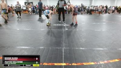 65 lbs Semifinal - Paxton Holcombe, Carolina Reapers vs Boone Ruzek, Backyard Brawlers