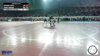 96 lbs Consi Of 16 #1 - Beckem Lopez, Saint's Wrestling Club vs Dusty Reeder, Husky Wrestling Club