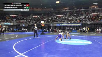 157 lbs Champ. Round 2 - Cooper Pontelandolfo, NYU vs Rhenzo Augusto, Elmhurst