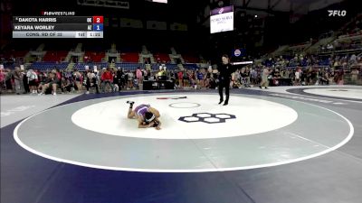 105 lbs Cons. Rd Of 32 - Dakota Harris, OK vs Keyara Worley, AZ