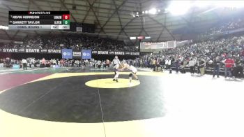 Boys 4A 126 lbs Cons. Round 1 - Kevin Herrejon, Lake Washington vs Garrett Taylor, Glacier Peak