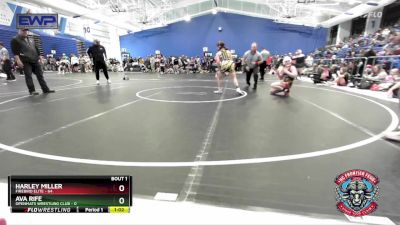 115 lbs Semis (4 Team) - Harley Miller, Firebird Elite vs Ava Rife, OpenMats Wrestling Club