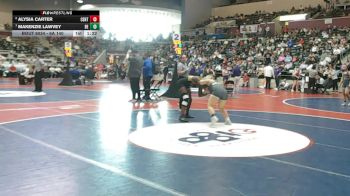 6A 140 lbs Quarterfinal - Makenzie Lawvey, Bentonville vs Alysia Carter, Central