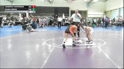 89 lbs Rr Rnd 2 - Cameron Cooperman, Apex - ESC vs Eliana Servis, F.L.O.W. - ESC