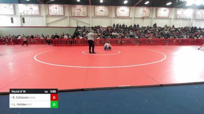 157 lbs Round Of 16 - Sean Callanan, Wakefield vs Liam Holden, Scituate