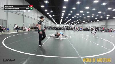 80 lbs Consi Of 4 - Luca Pavia, Colorado Hammers 12U vs Thomas Cisneroz, Powerhouse Elite 12U