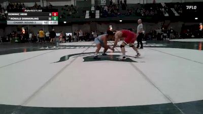 184 lbs Champ. Round 2 - Ronald Dimmerling, Kent State vs Dominic Heim, Northern Illinois