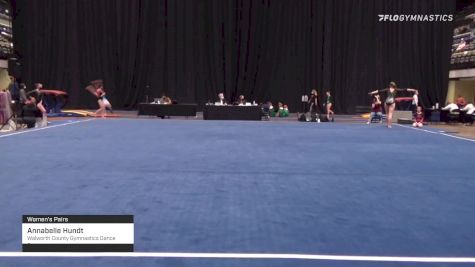Annabelle Hundt - Women's Pairs, Walworth County Gymnastics Dance Center - 2021 Women's Xcel Region 4 Championships