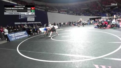 6A Boys 215 lbs Cons. Round 2 - Darius Sakil, McNary Boys vs Lucas McCall-Petke, McDaniel Boys