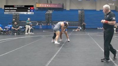 207 lbs Cons. Round 2 - Emma Lozada, Emory & Henry vs Janya Rolland, Allen