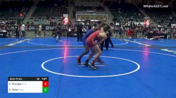 130 lbs Semifinal - Cole Stangle, Rhino vs Dreshaun Ross, Sebolt Wrestling Academy