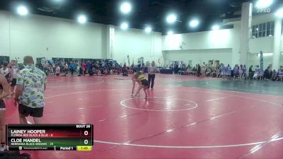 120 lbs Round 7 (8 Team) - Cloe Mandel, Nebraska Black Widows vs Lainey Hooper, Florida Red Black & Blue