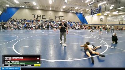 79 lbs 3rd Place Match - Isaac Perkins, Sanderson Wrestling Academy vs Royce Hernandez, Westlake