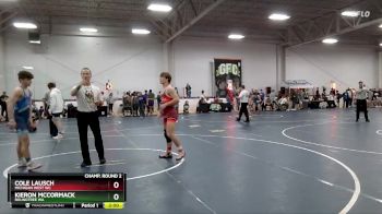 130 lbs Champ. Round 2 - Cole Lausch, Michigan West WC vs Kieron McCormack, Roundtree WA