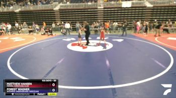 56 lbs Quarterfinal - Matthew Hansen, Powell Wrestling Club vs Forest Wagner, Wyoming Underground Wrestling