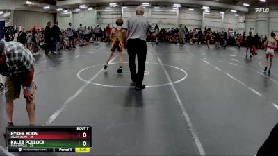 80 lbs Round 2 (8 Team) - Ryker Boos, Killer Elite vs Kaleb Pollock, Full Circle