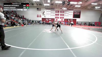 157 lbs Consi Of 16 #2 - Nickolas Cicciarelli, West Virginia - Unatt vs Mason Stewart, Michigan State - Unatt