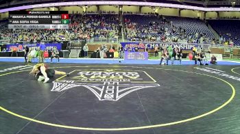 Girls-125 lbs Champ. Round 1 - Makayla Perdue-daniels, Warren Mott H.s. Girls vs Ana Sofia Vega, Plainwell Hs Girls