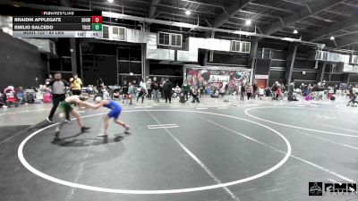 82 lbs 3rd Place - Braidin Applegate, Show Low vs Emilio Salcedo, Tucson Cyclones