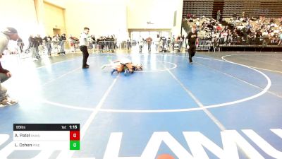 95 lbs Quarterfinal - Alysa Patel, Red Nose Wrestling School vs Lily Cohen, Pinelands Wrestling Club