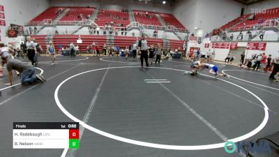 70 lbs Final - Hayden Radebaugh, Little Axe Takedown Club vs Boston Nelson, Harrah Little League Wrestling