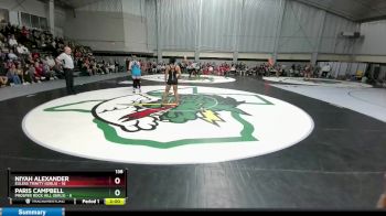 138 lbs 2nd Wrestleback And Semi-finals(16 Team) - Niyah Alexander, Euless Trinity (Girls) vs Paris Campbell, Prosper Rock Hill (Girls)