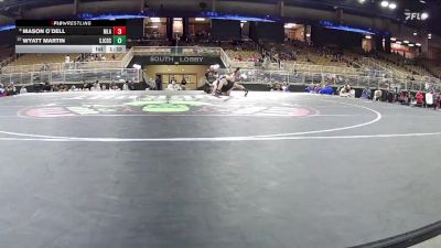 150 lbs Champ. Round 2 - Wyatt Martin, St. Johns Country Day vs Mason O`Dell, Mater Lakes Academy
