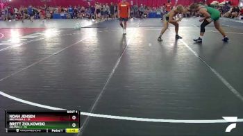 215 lbs Round 1 (10 Team) - Brett Ziolkowski, Aquinas 2 vs Noah Jensen, BBE/Waska 2