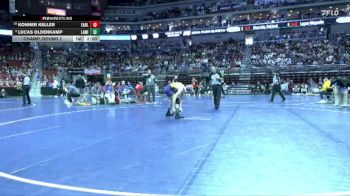1A-113 lbs Champ. Round 2 - Konner Keller, Earlham vs Lucas Oldenkamp, Lake Mills