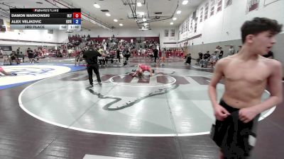 100 lbs 3rd Place - Damon Markowski, Olympic vs Alex Veljkovic, Este Built WC