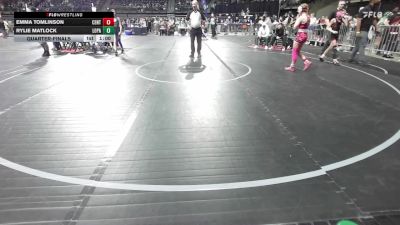 95 lbs Quarterfinal - Emma Tomlinson, Centurion vs Rylie Matlock, Lopatcong