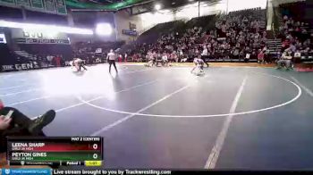 1st Place Match - Peyton Gines, Girls Jr High vs Leena Sharp, Girls Jr High