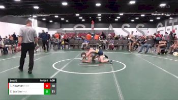 119 lbs Placement Matches (8 Team) - Tyson Newman, Thorn Wrestling (MN) vs Colin Walther, PA Alliance