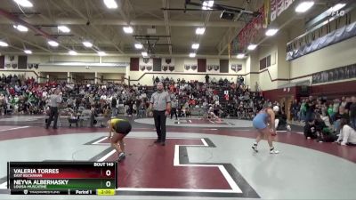 110 lbs Round 3 - Valeria Torres, East Buchanan vs Neyva Alberhasky, Louisa-Muscatine