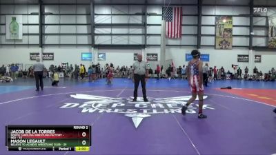 125 lbs Round 2 (4 Team) - Jacob De La Torres, NORTH CAROLINA WRESTLING FACTORY - RED vs Mason Legault, BELIEVE TO ACHIEVE WRESTLING CLUB