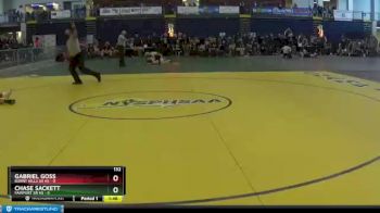 132 lbs Round 3 (3 Team) - GABRIEL GOSS, Burnt Hills Sr HS vs Chase Sackett, Fairport Sr HS