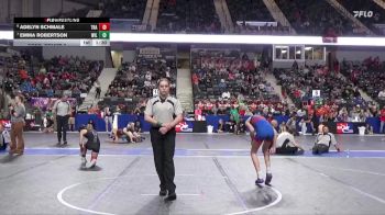 95 lbs Cons. Round 3 - Emma Robertson, Wildcat vs Adelyn Schmale, Trailhands