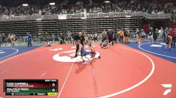 85 lbs Semifinal - Cash Campbell, Cowboy Kids Wrestling Club vs Malcolm Finch, CWC Thunder