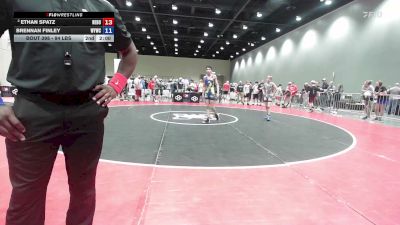 94 lbs Champ. Round 4 - Ethan Spatz, Nebraska Boyz vs Brennan Finley, Willard Youth Wrestling Club