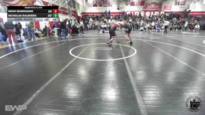 215 lbs Cons. Round 3 - Nicholas Balbuena, John F Kennedy -Fremont vs Noah Mandujano, Hollister High School