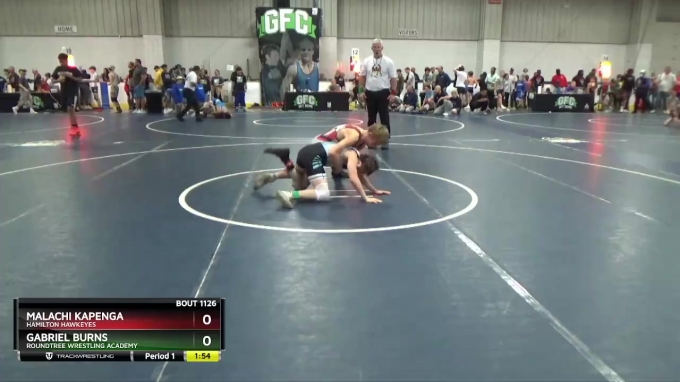 Gabriel Roundtree 112 lbs Champ. Round 2 - Malachi Kapenga, Hamilton Hawkeyes vs Gabriel ...